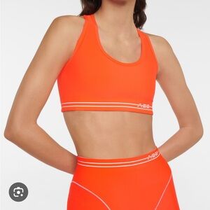 Adam Selman Sport French cut leggings and bra set.